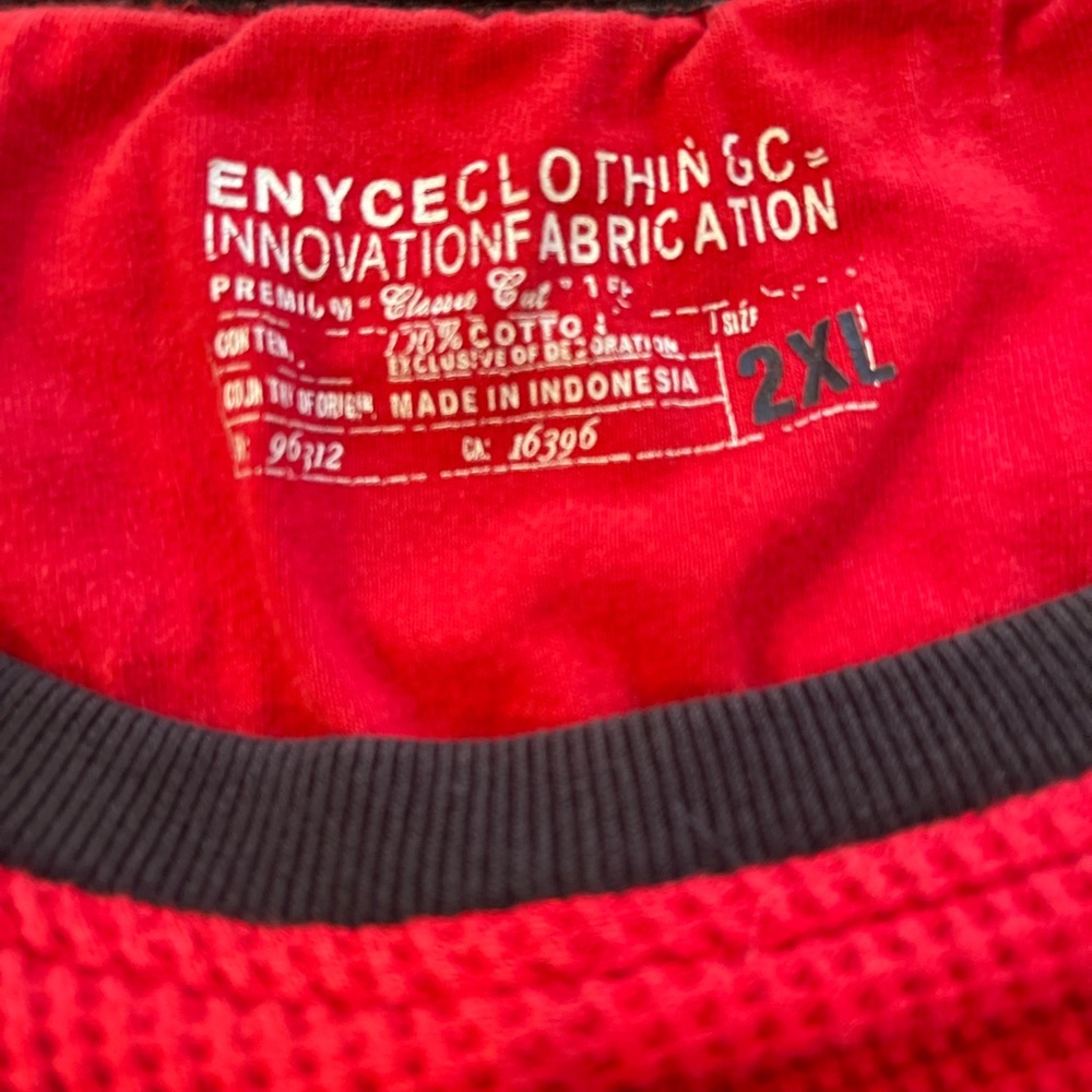 Vintage Enyce Long-sleeve 2XL Thermal Style Shirt: Streetwear: FUBU: Streetwear - Picture 4 of 6
